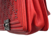 Load image into Gallery viewer, CHANEL Boy Chanel ChainShoulder Studded Red A67086 Vintage calf Size 25
