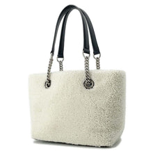 Load image into Gallery viewer, BALENCIAGA Duty Free Tote Bag White/Black 759941 Mouton
