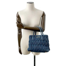 Load image into Gallery viewer, MIUMIU Materasse Tote Bag Blue RN1069 Denim
