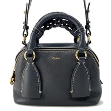 将图像加载到图库查看器中，Chloe Dahlia 2way Shoulder Bag BlackCHC20US361 Leather Size Small
