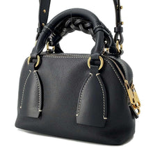 将图像加载到图库查看器中，Chloe Dahlia 2way Shoulder Bag BlackCHC20US361 Leather Size Small
