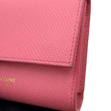 将图像加载到图库查看器中，CELINE Trifold Small Wallet Pink 10B573 Leather
