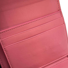 将图像加载到图库查看器中，CELINE Trifold Small Wallet Pink 10B573 Leather
