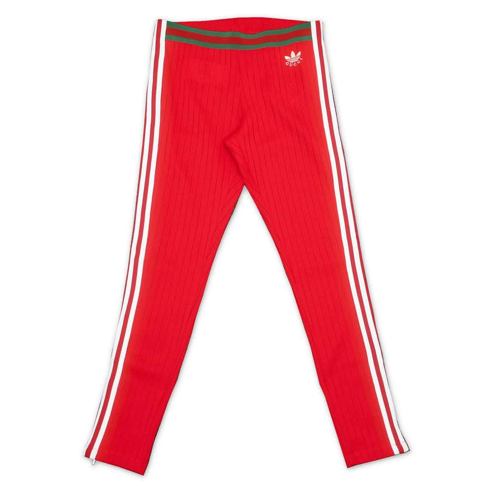 GUCCI GUCCI x adidas tracksuit pants Size L Red700501 Polyester91% Cotton9%