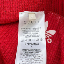 Load image into Gallery viewer, GUCCI GUCCI x adidas tracksuit pants Size L Red700501 Polyester91% Cotton9%
