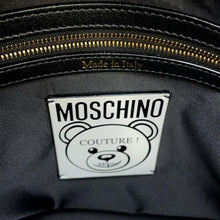 将图像加载到图库查看器中，MOSCHINO Moschino Teddy Bear Panel 2way Tote WhiteA75458210 PVC Coated Canvas
