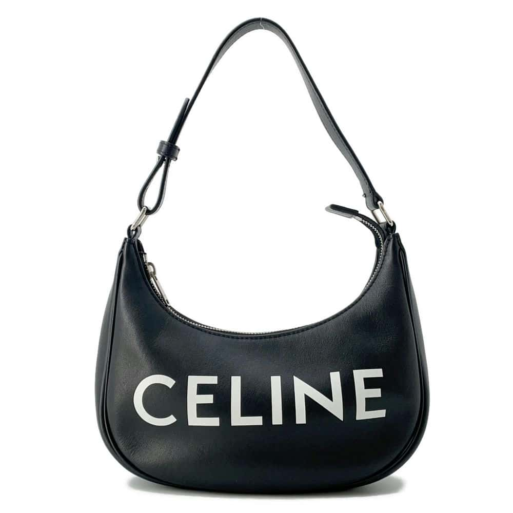 CELINE Ava Shoulder Bag Black 193953DEE.38SI Leather