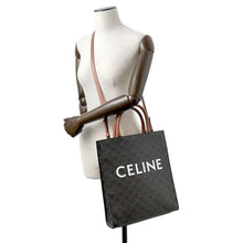 Load image into Gallery viewer, CELINE Triomphe Vertical Hippo Brown 191542BZK PVC Size Small
