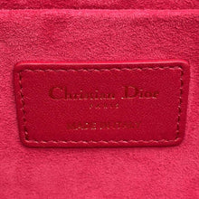 将图像加载到图库查看器中，Dior Travel Cannage 2way Vanity Red Lambskin Size Small
