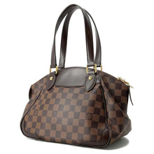 将图像加载到图库查看器中，LOUIS VUITTON Verona Red N41117 Damier Ebene Canvas Size PM
