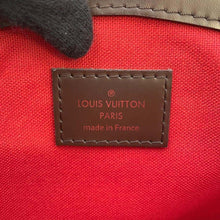 将图像加载到图库查看器中，LOUIS VUITTON Verona Red N41117 Damier Ebene Canvas Size PM
