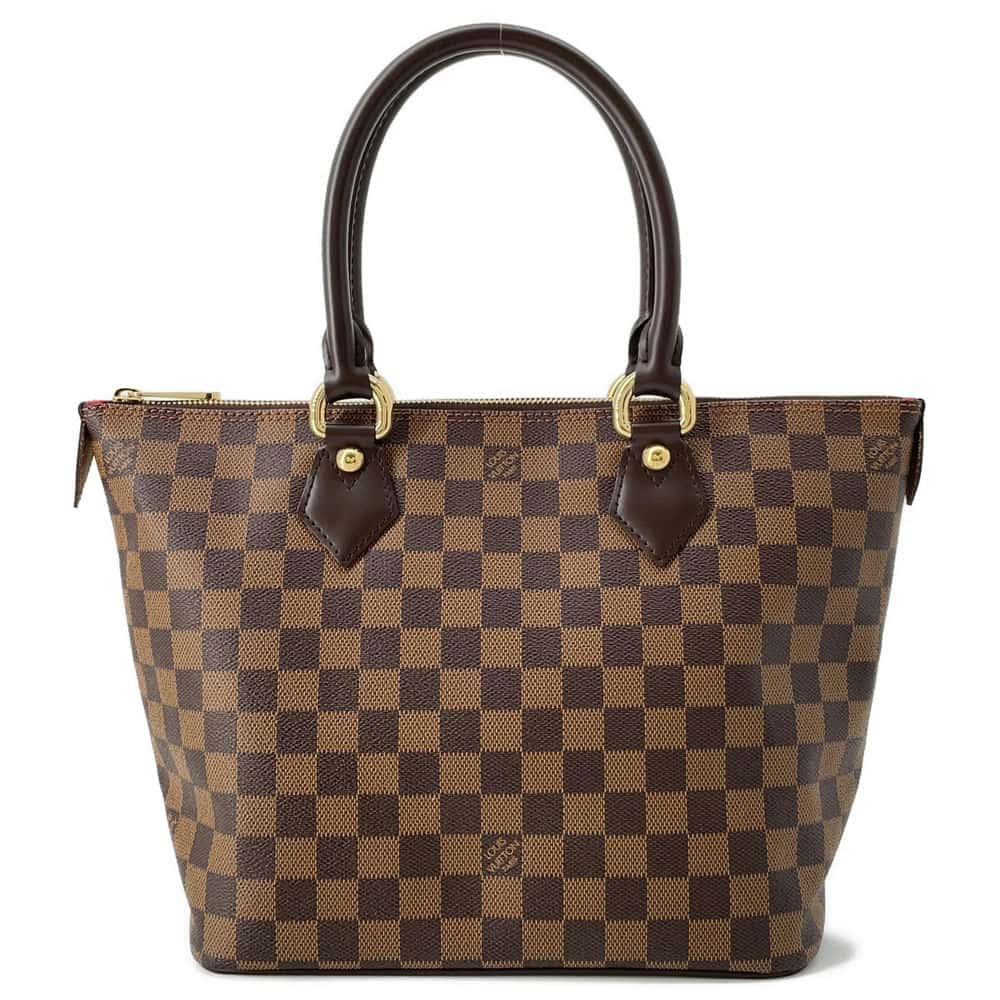 LOUIS VUITTON Saleya Red N51183 Damier Ebene Canvas Size PM