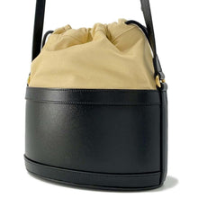 Load image into Gallery viewer, GUCCI Horsebit Drawstring Bag Bucket Shoulder Bag Black 602118 Leather
