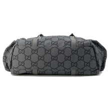 将图像加载到图库查看器中，GUCCI GGNylon Ripstop Tote Bag Gray 767929 GGNylon Leather
