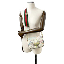 Load image into Gallery viewer, GUCCI Horsebit 1955 Animal Print Shoulder Bag Ivory/Multicolor 677266 Leather
