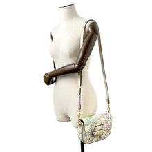 Load image into Gallery viewer, GUCCI Horsebit 1955 Animal Print Shoulder Bag Ivory/Multicolor 677266 Leather
