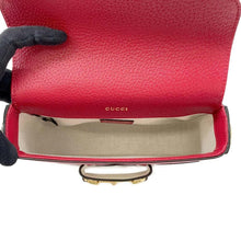 Load image into Gallery viewer, GUCCI Horsebit 1955 Shoulder Bag Adidas collaboration Red/White 658574 Leather
