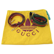 Load image into Gallery viewer, GUCCI Horsebit 1955 Shoulder Bag Adidas collaboration Red/White 658574 Leather
