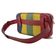 Load image into Gallery viewer, GUCCI Baiadera Striped Waist Bag Multicolor 625895 Canvas Leather
