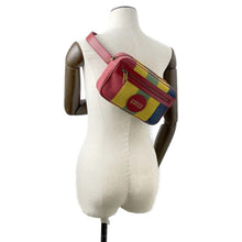 Load image into Gallery viewer, GUCCI Baiadera Striped Waist Bag Multicolor 625895 Canvas Leather
