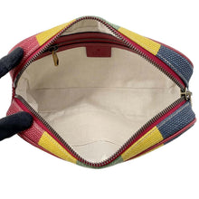 Load image into Gallery viewer, GUCCI Baiadera Striped Waist Bag Multicolor 625895 Canvas Leather
