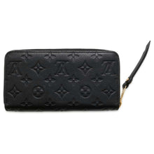 将图像加载到图库查看器中，LOUIS VUITTON Zippy Wallet NoirM61864 Monogram Empreinte Leather
