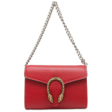 Load image into Gallery viewer, GUCCI Dionysus Chain Card Case Red 574930 Leather
