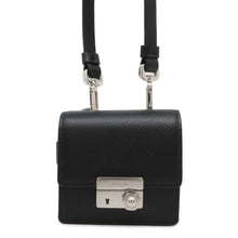 将图像加载到图库查看器中，PRADA Saffiano Leather Mini Shoulder Pouch Black 2ZH097 Leather
