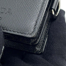 Load image into Gallery viewer, PRADA Saffiano Leather Mini Shoulder Pouch Black 2ZH097 Leather
