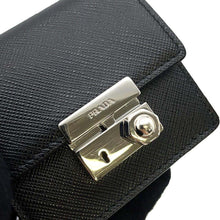 Load image into Gallery viewer, PRADA Saffiano Leather Mini Shoulder Pouch Black 2ZH097 Leather
