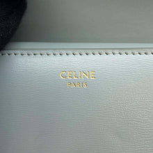 将图像加载到图库查看器中，CELINE Triomphe Trifold Compact Wallet Blue 10D78 Leather
