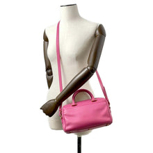 将图像加载到图库查看器中，SAINT LAURENT PARIS Baby Duffle 2WAY Handbag Pink330958 Leather
