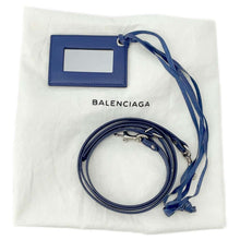 Load image into Gallery viewer, BALENCIAGA Paper Mini A6 2WAY Tote Bag Blue 370926 Leather
