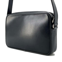 将图像加载到图库查看器中，CELINE Logo Shoulder Bag Black194503 Leather
