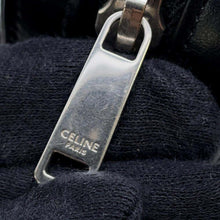 将图像加载到图库查看器中，CELINE Logo Shoulder Bag Black194503 Leather
