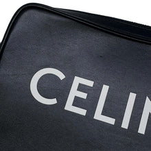 将图像加载到图库查看器中，CELINE Logo Shoulder Bag Black194503 Leather
