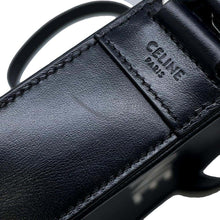 将图像加载到图库查看器中，CELINE Logo Shoulder Bag Black194503 Leather
