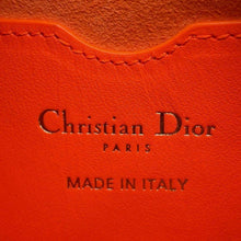 将图像加载到图库查看器中，Dior Vibe Hobo Shoulder Bag Orange Leather Size Mini
