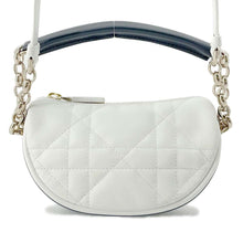 将图像加载到图库查看器中，Dior Vibe Hobo Shoulder Bag White S7200ONOA Leather Size micro
