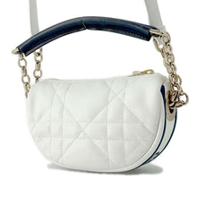 将图像加载到图库查看器中，Dior Vibe Hobo Shoulder Bag White S7200ONOA Leather Size micro
