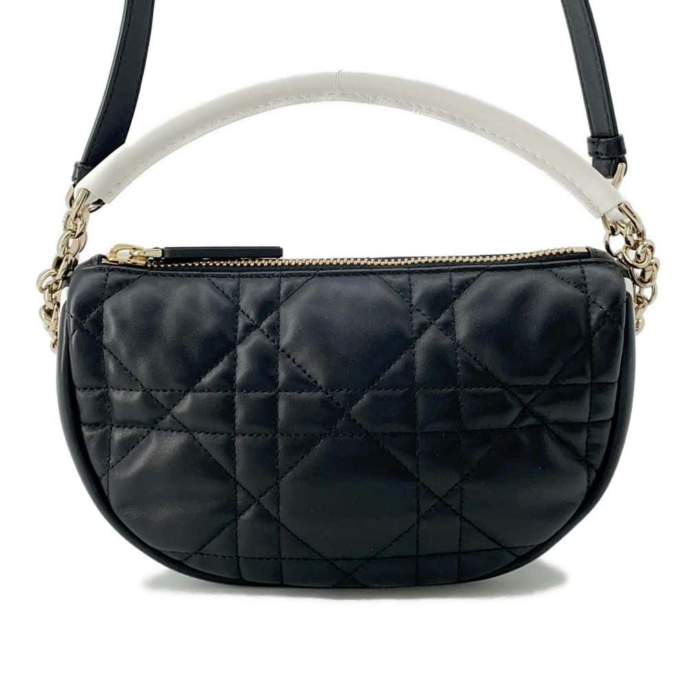 Dior Vibe Hobo Shoulder Bag Black M7200ONOA Leather Size Small