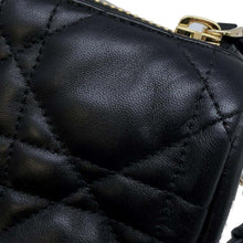 将图像加载到图库查看器中，Dior Vibe Hobo Shoulder Bag Black M7200ONOA Leather Size Small
