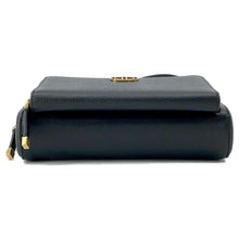 将图像加载到图库查看器中，Dior Karo double pouch Black S7431UBAE Leather
