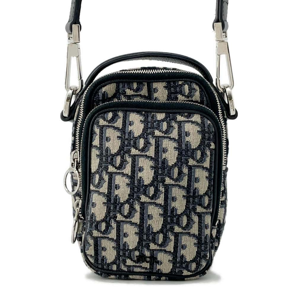 Dior Oblique Shoulder Bag Navy 2SFBC087YKY Canvas