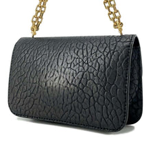 将图像加载到图库查看器中，Dior Addict 2WAY ChainShoulder Bag Black Leather
