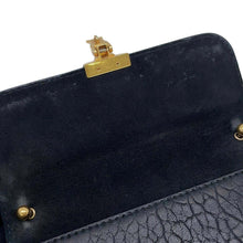 将图像加载到图库查看器中，Dior Addict 2WAY ChainShoulder Bag Black Leather
