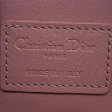 将图像加载到图库查看器中，Dior Lady Dior Cannage Chain Cube Micro Pouch Pink S0976OVRB Patent Leather
