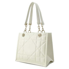 将图像加载到图库查看器中，Dior Essential ArchiCannage Chain Tote Bag Off-white Leather
