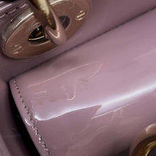 将图像加载到图库查看器中，Dior Cannage Lady Dior 2WAY Handbag Purple M0505OWCB Patent Leather Size Mini
