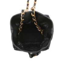 Load image into Gallery viewer, CHANEL Matelasse MiniDrawstring Bag ChainShoulder Bag Black Lambskin
